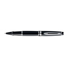 Custom Printed Waterman Expert Rollerball Black Lacquer Chrome Trim Pen