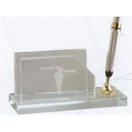 Custom Imprinted Jade Glass Pen Set w/Business Card Holder & 1 Pearl White Pen  Custom Imprinted Jade Glass Pen Set w/Business Card Holder & 1 Pearl White Pen