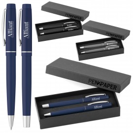 Franklin Ballpoint & Roller Pen Set Logo Branded