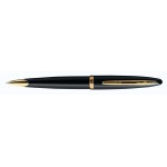 Custom Imprinted Waterman Carene Ballpoint Black Sea Gold Trim