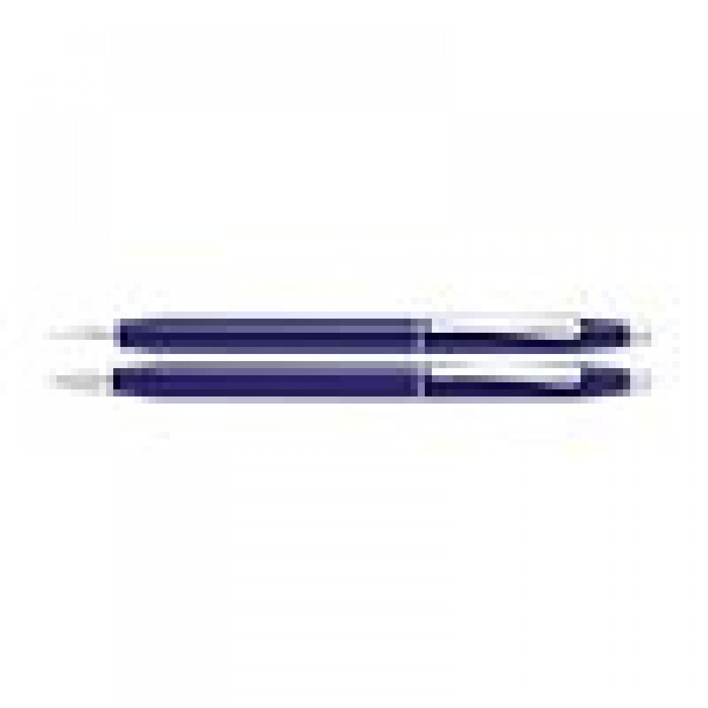 Logo Branded Classic Century Translucent Blue Lacquer Pen & Pencil Set Set