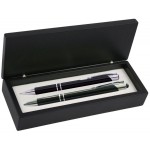 JJ Series Black Stylus Pen and Pencil Set in Black wood Presentation Gift Box Custom Printed