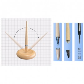 Beech Magnetic Levitation Pen Set Custom Imprinted