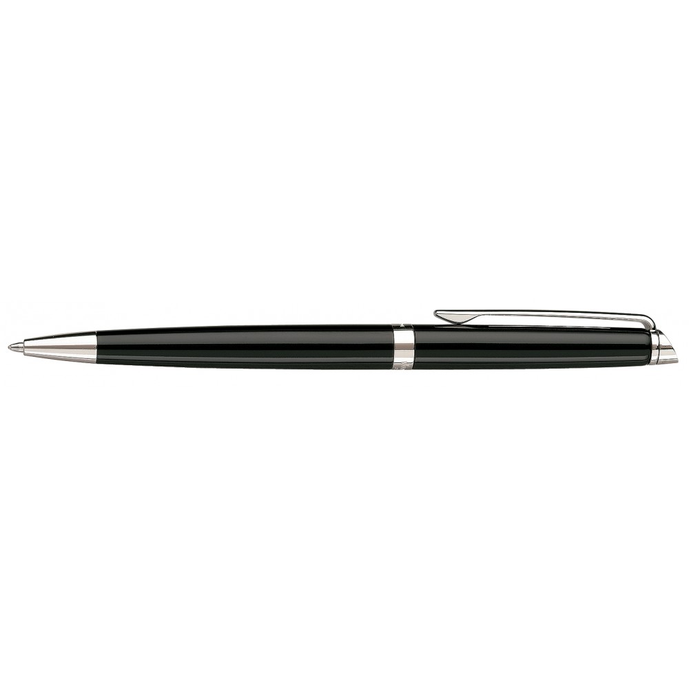 Logo Branded Waterman Hemisphere Ballpoint Pen Black Lacquer Chrome Trim