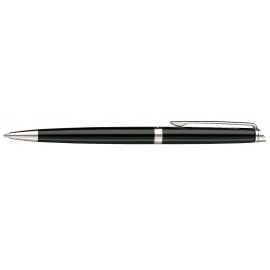 Logo Branded Waterman Hemisphere Ballpoint Pen Black Lacquer Chrome Trim