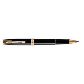 Luxury Line Parker Sonnet Lacquered Black Rollerball / Gold Trim Custom Printed  Luxury Line Parker Sonnet Lacquered Black Rollerball / Gold Trim Custom Printed