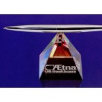 Custom Printed Rainbow Pyramid Spinning Pen Set Award