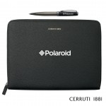 Custom Cerruti 1881 Hamilton Ballpoint Pen & A4 Conference Folder Gift Set