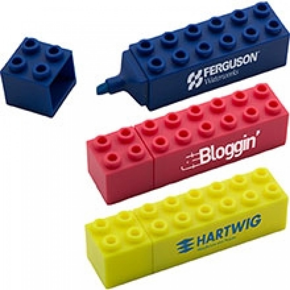 Logo Printed Building Block Highlighter (Full Color) Logo Printed Building Block Highlighter (Full Color)
