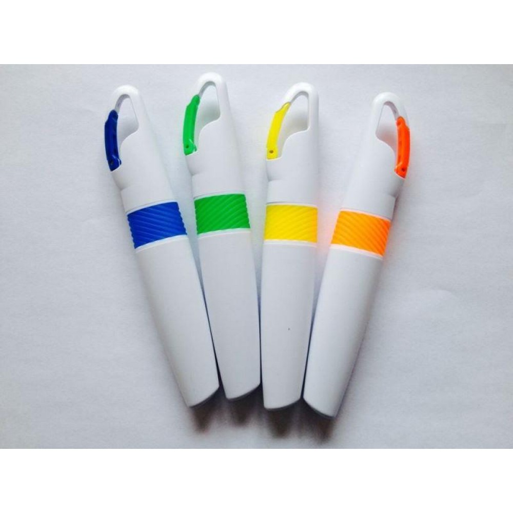 Personalized Highlighter with Carabiner Clip Cap Personalized Highlighter with Carabiner Clip Cap