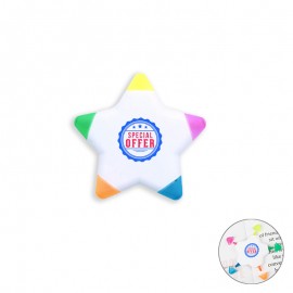 Custom Full Color Star Shaped Highlighter