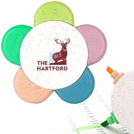 Eco-Friendly Daisy Highlighter (Factory Direct - 10-12 Weeks Ocean) with Logo