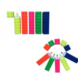 Logo Branded Building Block Shaped Highlighter