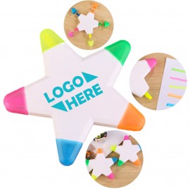 Logo Branded Five-Pointed Highlighter