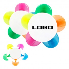 Promotional 5-Color Flower Highlighter