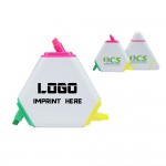 Custom Imprinted Triangular 3 Color Highlighter