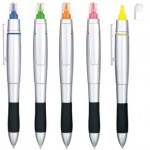 Personalized Ballpen & Highlighter w/ Silver Clip