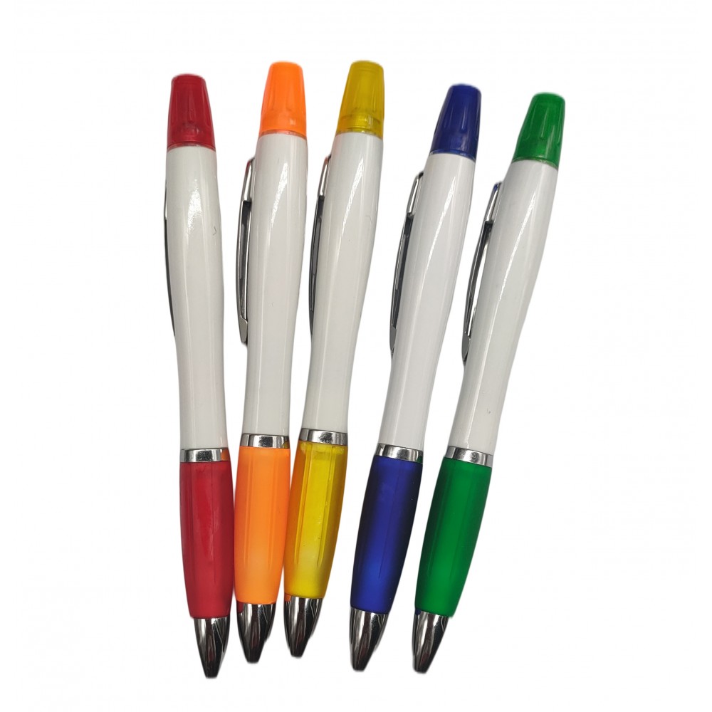 Custom Ballpoint Pen With Matching Highlighter