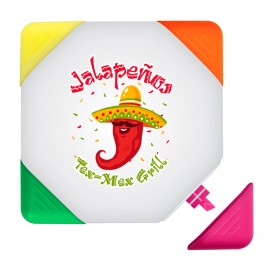 Square-Lighter - 4 Color Square Shaped Highlighter - Full Color Decal with Logo  Square-Lighter - 4 Color Square Shaped Highlighter - Full Color Decal with Logo