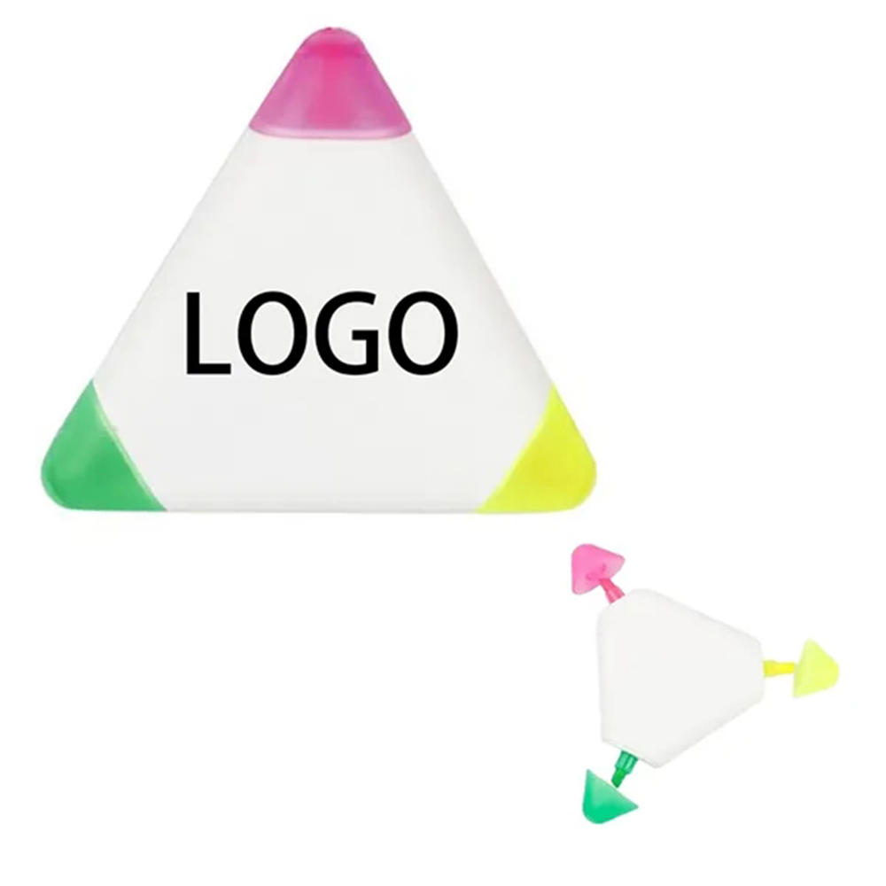 Custom Custom 3 Color Highlighter Pen Chisel Tip Pastel Markers with Quick Dry Ink Fluorescent Pen