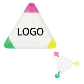 Custom Custom 3 Color Highlighter Pen Chisel Tip Pastel Markers with Quick Dry Ink Fluorescent Pen