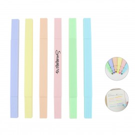 Promotional Super Soft Square Double-headed Highlight Pen Kits (Economy Shipping)  Promotional Super Soft Square Double-headed Highlight Pen Kits (Economy Shipping)