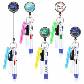 Promotional Drip glue Nurse Pen Set Medical Telescopic Scroll
