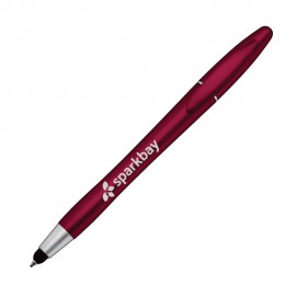 Rockit Pen/Highlighter/Stylus - Metallic Burgundy with Logo