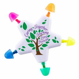 Promotional Full Color Star Shaped Highlighter