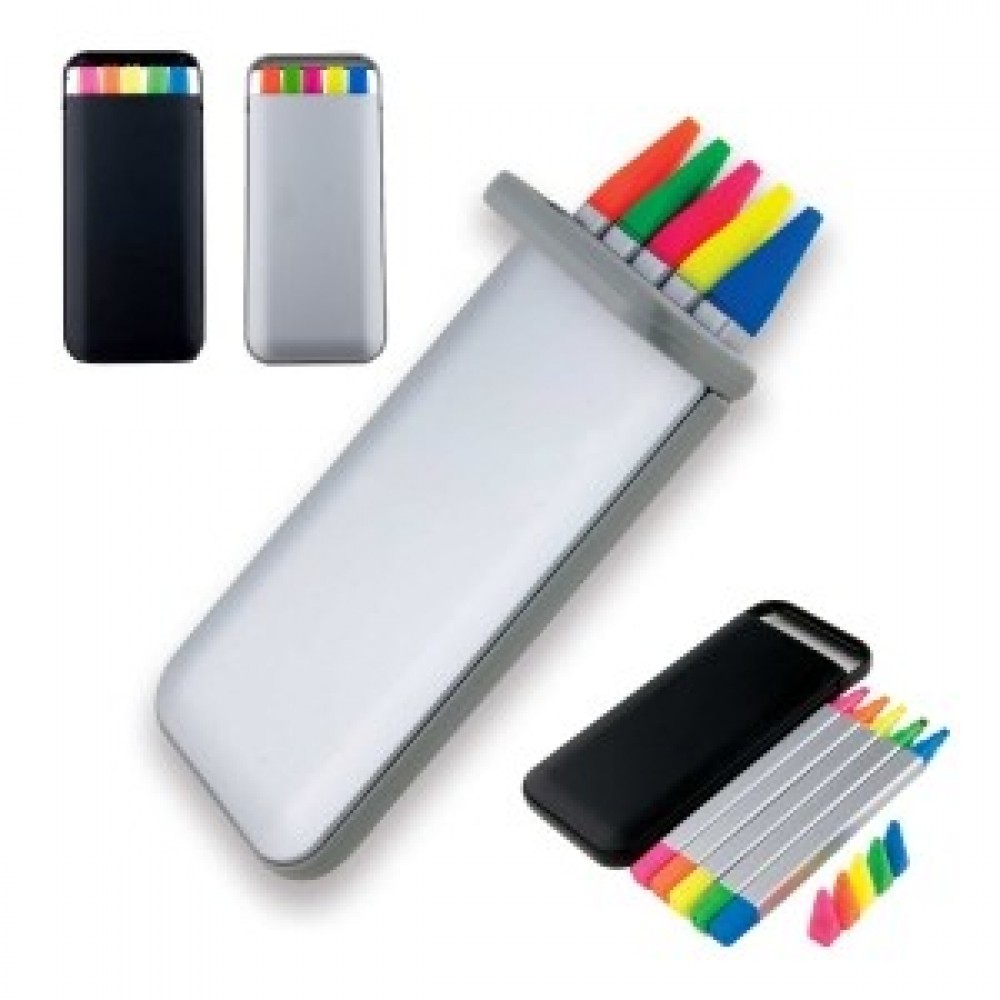5 in 1 Highlighter Set Logo Printed 5 in 1 Highlighter Set Logo Printed