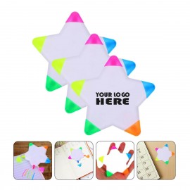 Personalized Star Shaped Multi-Color Highlighter  Personalized Star Shaped Multi-Color Highlighter