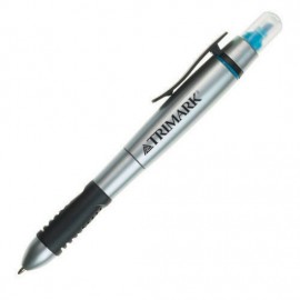 Logo Branded Astro Pen/Highlighter - Blue