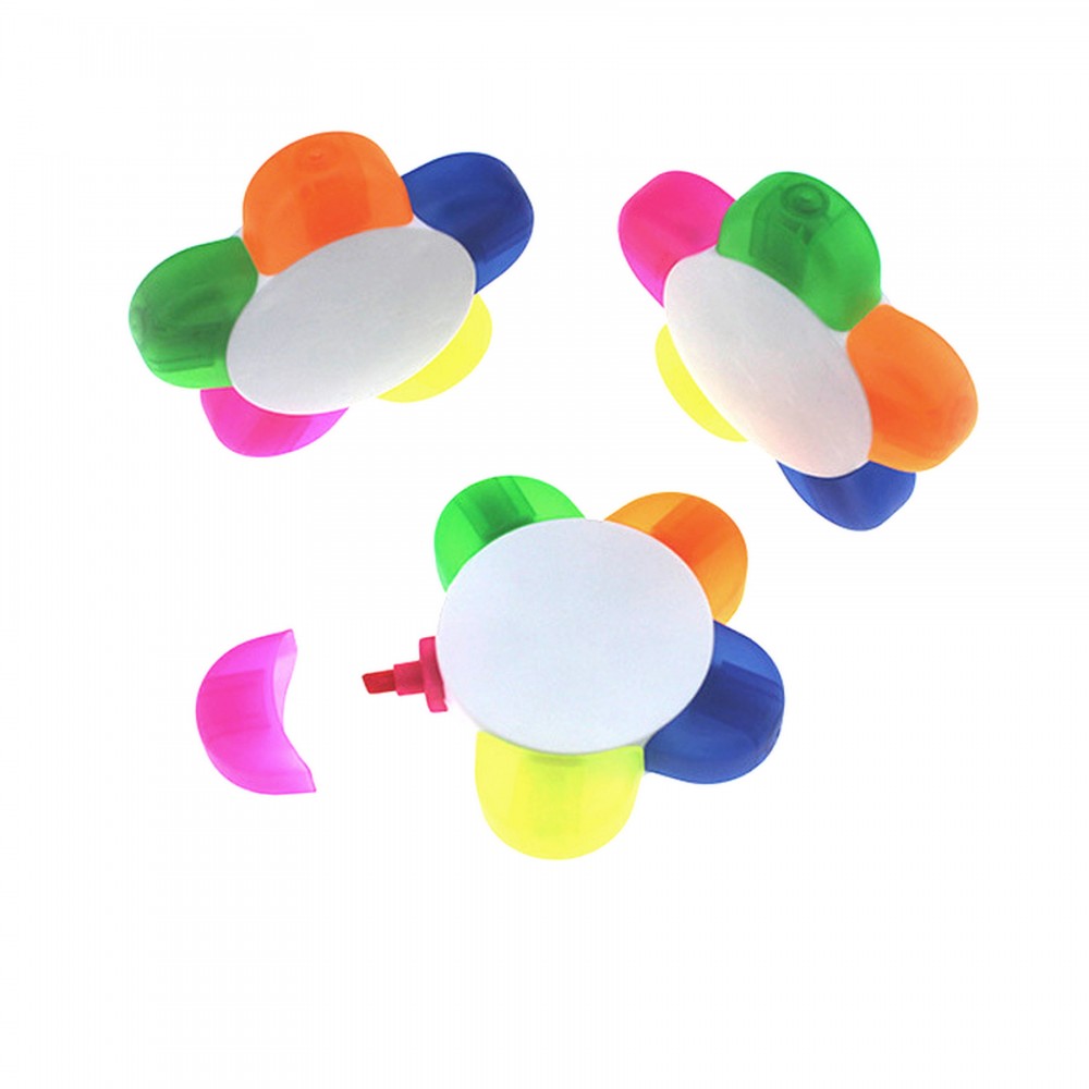 5 in 1 Flower Highlighter Pens Personalized 5 in 1 Flower Highlighter Pens Personalized