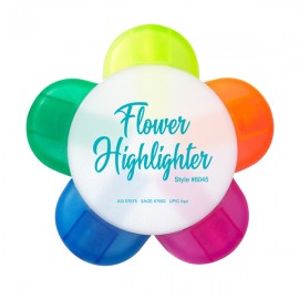 Liqui-Mark Flower Highlighter 5-Color Flower Shaped Highlighter Logo Printed Liqui-Mark Flower Highlighter 5-Color Flower Shaped Highlighter Logo Printed