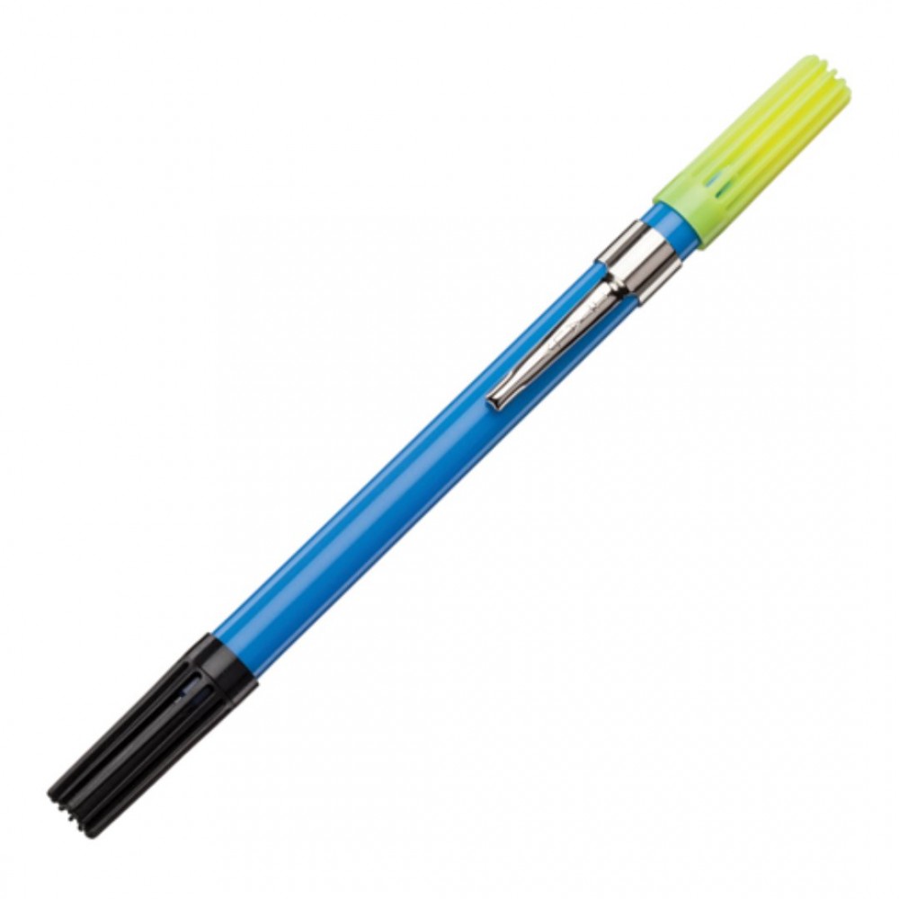 Dri Mark Double Exposure Highliter/Pen - Blue Custom Imprinted Dri Mark Double Exposure Highliter/Pen - Blue Custom Imprinted