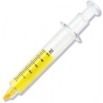 Logo Printed Syringe Highlighter (Yellow)