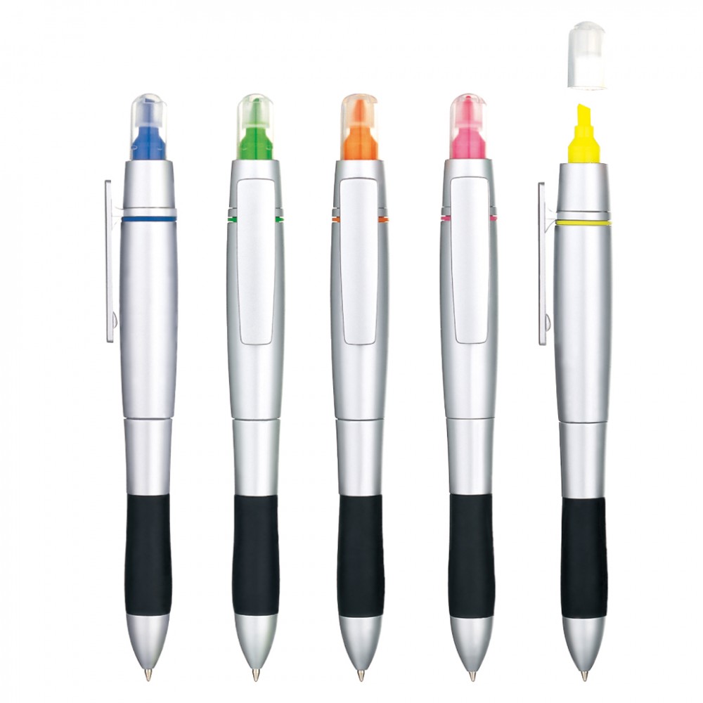 Custom Imprinted Highlighter with Ballpoint Pen Custom Imprinted Highlighter with Ballpoint Pen