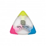Logo Printed Trimark Highlighter Clear - Yellow/Blue/Pink