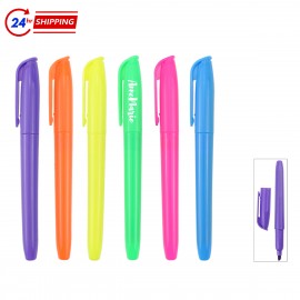 Gel-pen-shaped Highlight Pen Kits with Logo