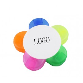 Promotional Flower Shape Highlighter w/5 Different Colors  Promotional Flower Shape Highlighter w/5 Different Colors