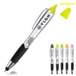 Stylus Click Ballpoint Pen With Highlighter with Logo
