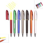 Personalized Color Barrel Pen With Yellow Highlighter