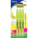 BAZIC Erasable Highlighter (3/Pack) (Case of 24) Custom Imprinted