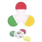 3-color Fidget Spinner Highlighter with Logo