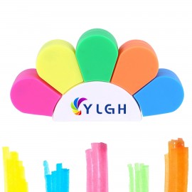 Sunflower 5 Colors Highlighter with Logo  Sunflower 5 Colors Highlighter with Logo