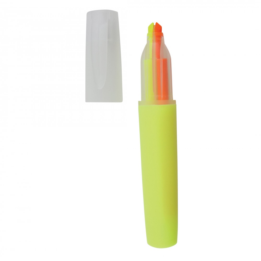 Custom Imprinted Bicolor Fluorescent Highlighter (Yellow/Orange) Custom Imprinted Bicolor Fluorescent Highlighter (Yellow/Orange)