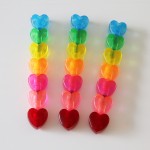 Promotional 6-In-1 Heart Shaped Translucent Detachable Highlighter