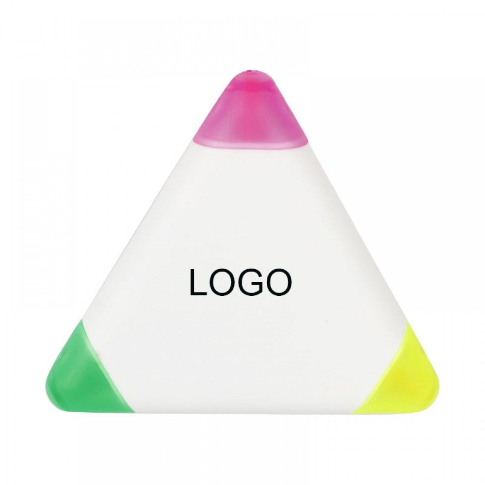 Triangle Shaped 3 Colors Highlighter with Logo Triangle Shaped 3 Colors Highlighter with Logo