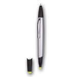 Plastic Highlighter w/ Twist Ballpoint Pen Personalized