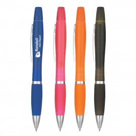 Twin-Write Pen & Highlighter With Antimicrobial Additive with Logo  Twin-Write Pen & Highlighter With Antimicrobial Additive with Logo